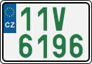 License plate of the Czech Republic, Oldtimers (2001)