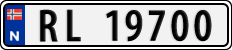 License plate of Norway, Cars