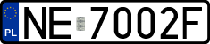 License plates of Poland, Regular car plates