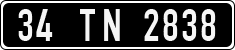 License plate of Turkey, Government and public administrations