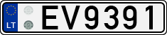 License plate of Lithuania, Electric vehicles