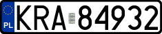 License plates of Poland, Regular car plates