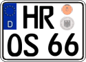 German license plate, Regular plates