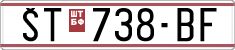 License plate of North Macedonia, Regular plates (1993)