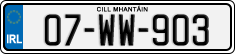 License plate of Ireland, Regular plates