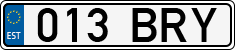License plate of Estonia, Regular car plates