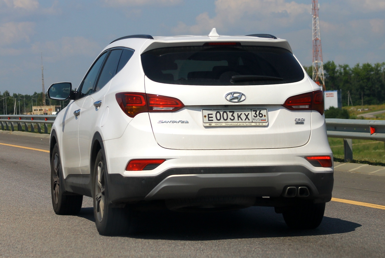 е 003 кх 36, Hyundai Santa Fe 3rd gen (Sport) (DM), facelift, 2015–2018