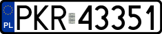 License plates of Poland, Regular car plates