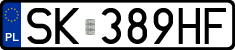 License plates of Poland, Regular car plates