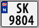 License plate of Norway, Trailers, motorcycles, special vehicles
