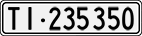 License plate of Switzerland, Cars