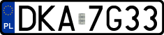 License plates of Poland, Regular car plates