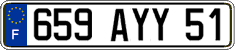French license plate, FNI