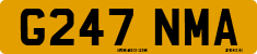 License plate of the United Kingdom, 1983 year system