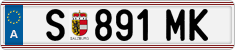 License plate of Austria, Regular plates