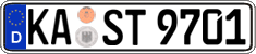 German license plate, Regular plates