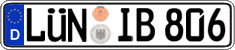 German license plate, Regular plates