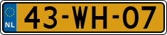License plate of the Netherlands, Trailers