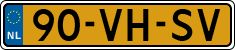 License plate of the Netherlands, Light Commercial Vehicles (1994 system)