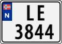 License plate of Norway, Trailers, motorcycles, special vehicles