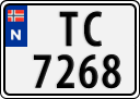 License plate of Norway, Trailers, motorcycles, special vehicles