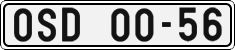 License plate of the Czech Republic, Cars (1960)