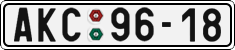 License plate of the Czech Republic, Cars (1960)