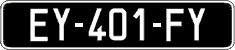 French license plate, SIV (oldtimers)