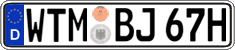German license plate, Plates for oldtimers (type 