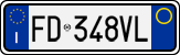 License plate of Italy, Cars (1994 year series)