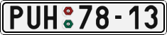 License plate of the Czech Republic, Cars (1960)