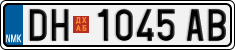 License plate of North Macedonia, Regular plates (2012)