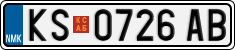 License plate of North Macedonia, Regular plates (2012)