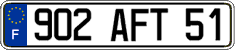French license plate, FNI