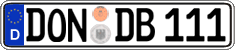 German license plate, Regular plates