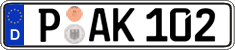 German license plate, Regular plates