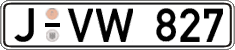 German license plate, Regular plates