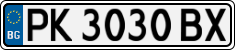 License plate of Bulgaria, Cars