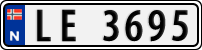 License plate of Norway, Trailers, motorcycles, special vehicles