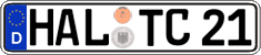 German license plate, Regular plates