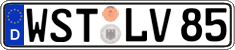 German license plate, Regular plates