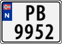 License plate of Norway, Trailers, motorcycles, special vehicles