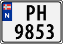 License plate of Norway, Trailers, motorcycles, special vehicles