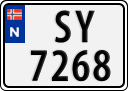 License plate of Norway, Trailers, motorcycles, special vehicles