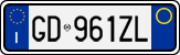 License plate of Italy, Cars (1994 year series)
