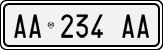 License plate of Italy, Cars (1994 year series)