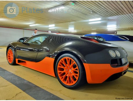 Ex 539 Mt Bugatti Veyron Bologna License Plate Of Italy