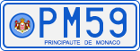 License plate of Monaco, Royal family