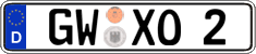 German license plate, Regular plates