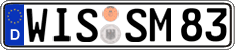 German license plate, Regular plates